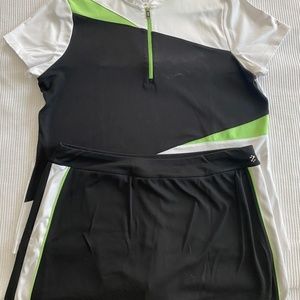 2piece matching tennis SKORT and shirt. IZOD